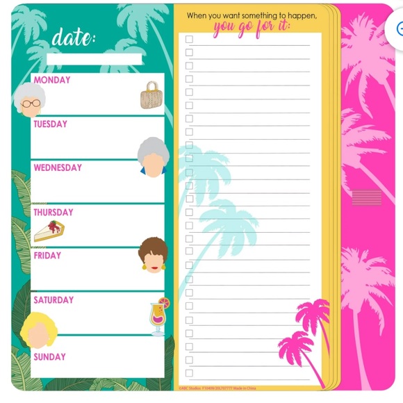 Golden Girls  List pad and pen set - Picture 3 of 4